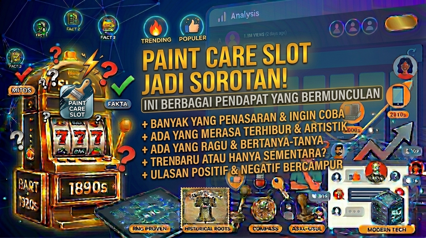 Paint Care Slot Jadi Sorotan Pengguna Internet, Ini Berbagai Pendapat yang Bermunculan
